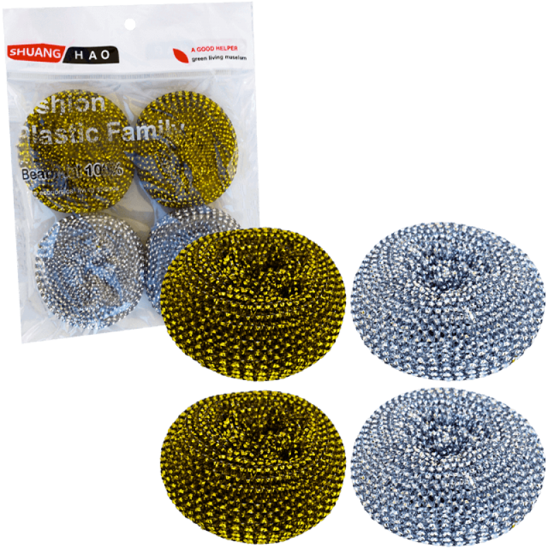 Set 4 bureți inox rotunzi 44 g